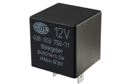 🚘🔌 HELLA 4DB 003 750-711 Blinkgeber - 12V - 3-polig - gesteckt 🛠️ elektronisch Single