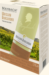 🍇🍷 Maybach Pinot Blanc Weißer Burgunder trocken Bag-in-Box (1x3l) 3 l (1er Pack) 🍷🍇