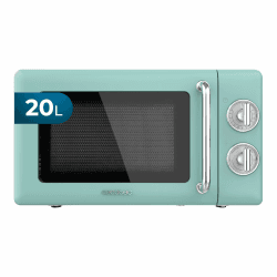 🌟 Top-Angebot! Cecotec Mikrowelle Proclean 3010 Retro Grün Mechanische 20L 700W