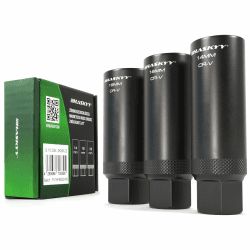 🔧🚗 HASKYY Zündkerzenschlüssel Magnetisch Zwölfkant Nuss Set 14-16-18mm - 3/8 Zoll Antrieb Kerzenschlüssel 🏍️🔧