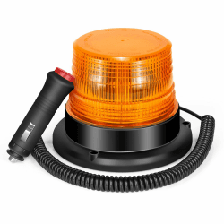 🚨 Dinfu LED Rundumleuchte Gelb Warnleuchte Magnet Orange LED für Auto LKW 12V Warnlicht Blinkleuchte Strobe Beacon Light 🚨