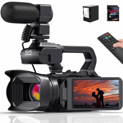 Videokamera 6K Camcorder 64MP 18X Digitalzoom Vlogging Kamera 📹📸