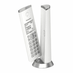 Panasonic KX-TGK220GW Design-Schnurlostelefon mit Anrufbeantworter 📞📟