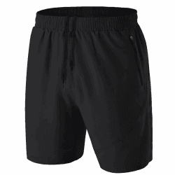 🏃‍♂️ Herren Sport Shorts Kurze Hose Schnell Trocknend Sporthose Leicht mit Reißverschlusstasche L Schwarz