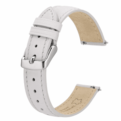 🌟 BISONSTRAP Elegante Leder Uhrenarmband, Schnellverschluss, Uhrenarmbänder für Damen und Herren 🌟