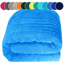 Lashuma Saunahandtuch Herren, London Saunatuch 80x200 cm, Handtuch für Sauna Blau - Capri 1 Saunatuch 80 x 200 cm Capri Blau 🧖‍♂️