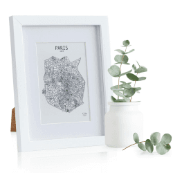 🖼️ Classic by Casa Chic - Echtholz Bilderrahmen 20x25 cm - Weiß 🌟