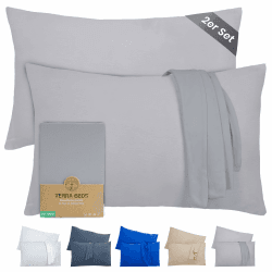 Terra Beds Kissenbezug 50x70 (Set mit 2) - 100% Baumwolle Jersey 160 g/m²