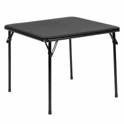 🎨📚 Flash Furniture Mindy Faltbarer Kindertisch mit Vinyl-Polsterplatte, Schwarz