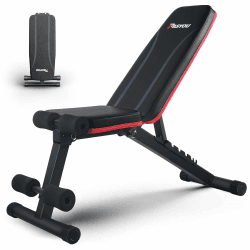 PASYOU Hantelbank Klappbar Verstellbar, Multifunktions Trainingsbank Schrägbank für Ganzkörper-workout 🏋️‍♂️