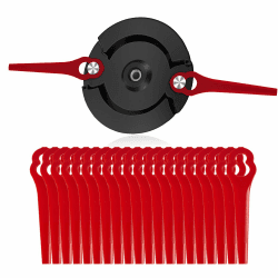 🌿 Upgrade: Doppelklinge Scheibe für Einhell Akku Rasentrimmer | 20 Stück Klingen + Trennscheibe