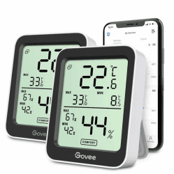 🌡️📱 Govee Thermometer Hygrometer 2er-Pack - Präzise Temperaturüberwachung mit APP 🌿🍷