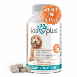 🐶 Ida Plus Diar-Stopp Tabs - Hund-Durchfall Soforthilfe 🐾
