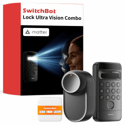 🔒🤖 SwitchBot WLAN Smart Lock Ultra mit Keypad Vision - 3D-Gesichts-/Fingerabdruckerkennung