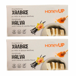 🍯🌼 HoneyUp Halva mit Honig- und Vanillegeschmack, 2er Pack x 200g 🌼🍯
