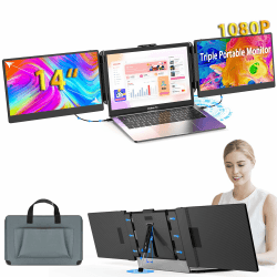 Kwumsy Tragbarer Monitor Für Laptop-14 Zoll FHD 1080p Dual Triple Monitor Screen Extender 👨‍💻🔥
