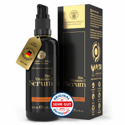BIO Vitamin C Serum • 100ml +Hyaluron +Vitamin E +Panthenol ✨ 100% Vegan & BIO Angebot