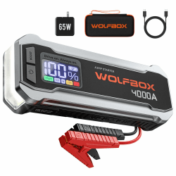 🚗⚡️ WOLFBOX 4000A Starthilfe Powerbank - 24000mAh & 4000A Leistungsstarker Auto Starthilfe