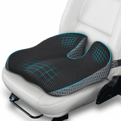 🚗 Ajiteogy Keilkissen für Autositz Fahrer - Ergonomische Sitzerhöhung aus Memory-Foam 🚗