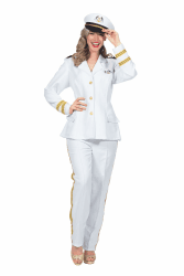 🌟 Angebot: Navy Offiziersoutfit für Damen 🎭 Uniform für Karneval 40