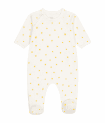 🌙🌟 Petit Bateau Unisex Kinder Pyjama zum Schlafen gut 24 Monate Marshmallow/Orge 🌟🌙