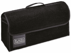 🚗 BLACK+DECKER Kofferraum Organizer - Auto Zubehör 55x15x23 cm - Schwarz 55x15x23 🚗