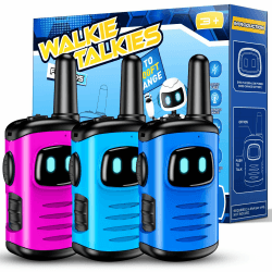 EUCOCO Walkie Talkie Kinder 3er Set 🎁 Spielzeug ab 3-10 Jahre 🚀 Outdoor Spiele - Geschenkideen Kinderspielzeug