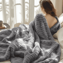 🛋️ BEDSURE Kuscheldecke Flauschig - Wolldecke & Fleecedecke, Sofadecke, Weiche Warme Grobe Korddecke Gemütlicher Überwurf