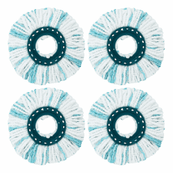 4 Stück Bodenwischer Ersatzbezug für Leifheit Clean Twist Disc Mop Micro 🌟🧼