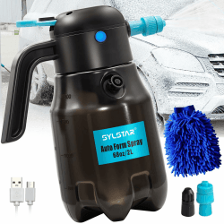 SYLSTAR Elektrisch Schaumsprüher mit 60PSI Leistungsstarkem Akku 🚗🧼