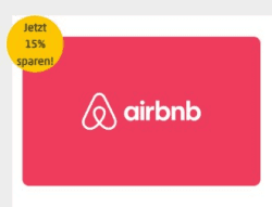 15% Rabatt auf Airbnb Geschenkkarten