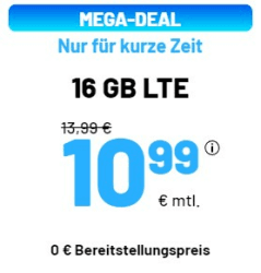[Telefonica und SIM-Only] 16GB Datenvolumen