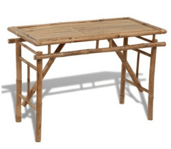 vidaXL Gartentisch Klappbar 120×50×77 cm Bambus