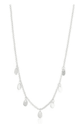 Thomas Sabo Damen Kette - Collier mit Coins 925 Sterlingsilber