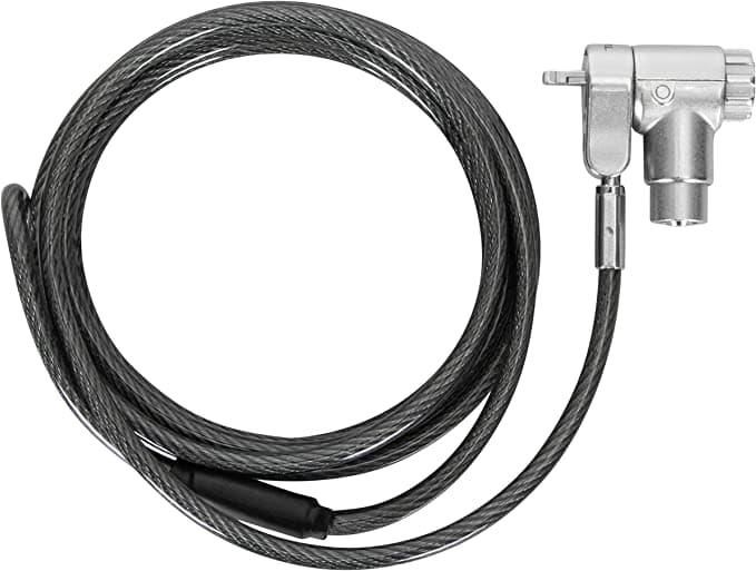 Targus ASP95GL DEFCON Ultimate Universal-Kabelschloss mit Schlüssel und anpassbarem Schlosskopf