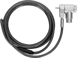 Targus ASP95GL DEFCON Ultimate Universal-Kabelschloss mit Schlüssel und anpassbarem Schlosskopf