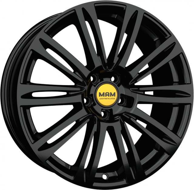 MAM A4 black painted 8x18 ET35 - LK5/112 ML66.5 Felgen