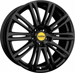 MAM A4 black painted 8x18 ET35 - LK5/112 ML66.5 Felgen
