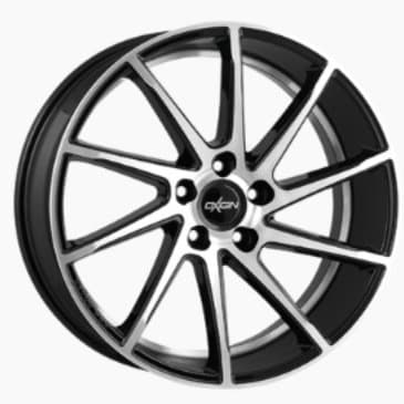 OXIGIN 20 ATTRACTION Einteilig Black Polish mit Hinterdrehung (BFPHD) Felgen