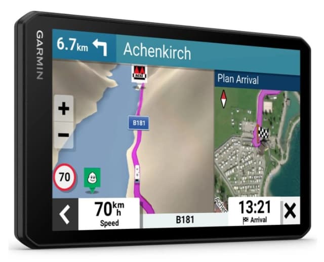 Garmin CamperCam 795 EU - Navigationsgerät mit integrierter Dashcam, Kollisionswarner und Spurhalteassistent für Wohnmobile/Wohnwagen. Inkl. 3D-Karten für Europa