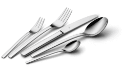 WMF Tavira Besteckset, 12 Personen, 60-teilig, Monobloc-Messer, Cromargan Edelstahl poliert, glänzend, spülmaschinengeeignet