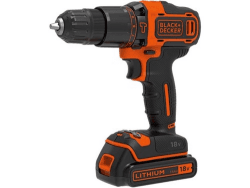 Black + Decker Akkuschrauber, 18 V, schwarz, BDCHD18