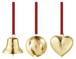 Georg Jensen 2022 Geschenkset Glocke, Kugel & Herz 3-tg.