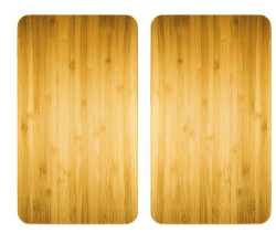 WENKO Herdabdeckplatte Universal Holz-Optik 2er Set