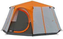 Coleman Octagon Zelt mit großen Fenstern und 360° Rundumblick