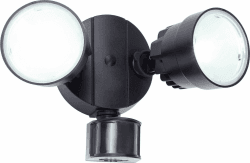 Lutec Shrimp P6221A-PIR23-5K bl LED-Außenstrahler mit Bewegungsmelder 30 W Neutralweiß