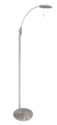 Steinhauer LED Stehleuchte silber, dimmbar
