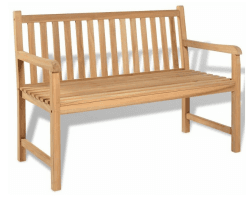 vidaXL Teak Gartenbank 120cm