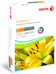 Xerox 003R94642 Colotech+ Premium Farblaserpapier, DIN A3, 90 g/m², 500 Blatt, weiß