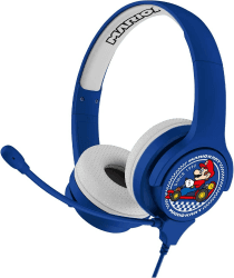 OTL Technologies Mario Kart interaktiver Kopfhörer, mit Mikorfon & Kabel, für Kinder (offizielles Lizenzprodukt), MK0819, Kinder (größenverstellbar)